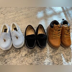 Ralph Lauren Kids' Blue and Brown Sneakers